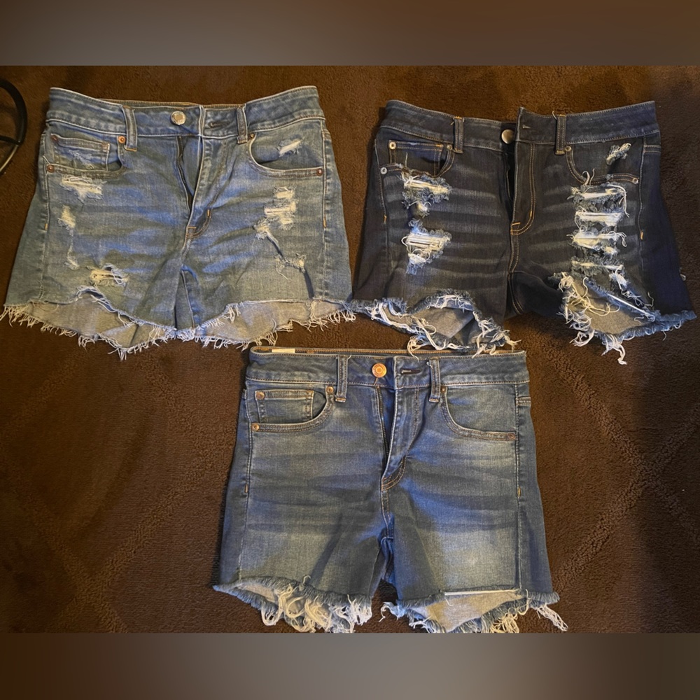 Womens AEO Jean shorts